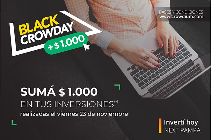 Sumate al #BlackCrowday y recib&iacute; $1.000 en tus inversiones!